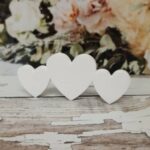 10mm Thick Acrylic Freestanding Hearts
