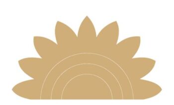 18mm MDF Stacking Sunflower Rainbow