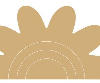 18mm MDF Stacking Flower Petal Rainbow