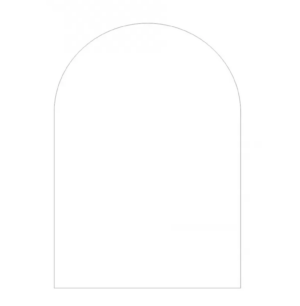 700mm x 500mm Acrylic Rectangle ARCHED