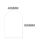 600mm x 400mm Acrylic Rectangle – ARCHED