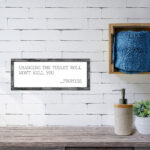 Printed Farmhouse Style Rectangular Signs – Grey Wood