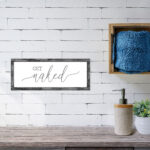 Printed Farmhouse Style Rectangular Signs – Grey Wood