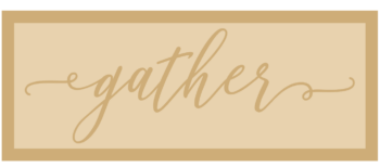 3mm mdf Layered Rectangular Plaque - gather