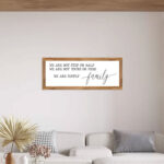 Printed Farmhouse Style Rectangular Signs – Oak Wood