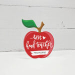 10mm Thick Freestanding Acrylic Printed APPLE