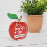 10mm Thick Freestanding Acrylic Printed APPLE