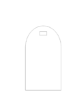 3mm Domed Perspex Place Cards with slot (90mmx50mm)