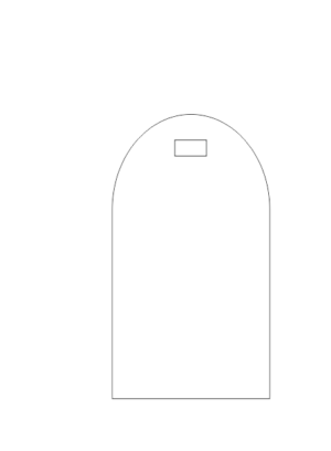 3mm Domed Perspex Place Cards with slot (90mmx50mm)