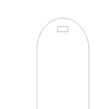 3mm Domed Perspex Place Cards with slot (90mmx50mm)