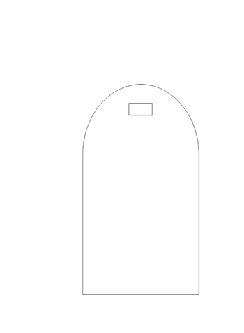 3mm Domed Perspex Place Cards with slot (90mmx50mm)