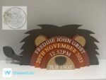 18mm MDF Stacking Rainbow with Lion Detail and 3mm Heart