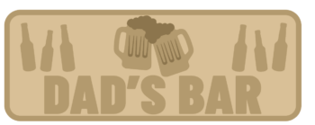 3mm mdf Layered Sign - DADS BAR