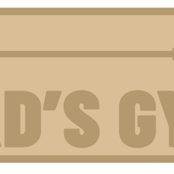 3mm mdf Layered Rectangular Sign - DAD'S GYM