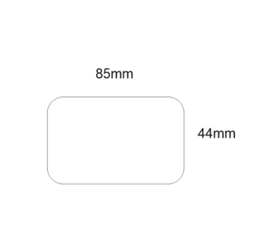 Acrylic Credit Card Shape 85mmx54mm (pack of 10)