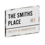 Printed London Road Sign - Distressed