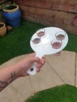 3mm Acrylic Circle Shot Glass Paddle (250mm high)