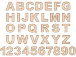 3mm mdf Layered Rattan Letters and Numbers