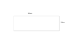 Acrylic Rectangular Plaque 300mm x 100mm