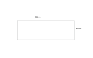 Acrylic Rectangular Plaque 300mm x 100mm
