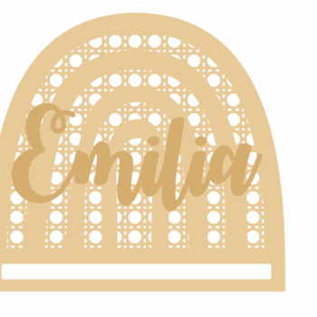 3mm mdf Rattan Macrame/Ribbon Holder with name