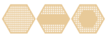 3mm mdf Rattan Hexagon – 3 designs – with name