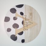 Printed Dalmatian Circle with Letter and Name