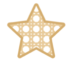 3mm mdf Layered Rattan Star