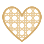 3mm mdf Layered Rattan Heart