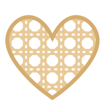 3mm mdf Layered Rattan Heart