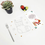 Printed Acrylic Place Mat - Christmas Dot to Dot