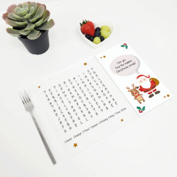 Printed Acrylic Place Mat - Christmas Wordsearch