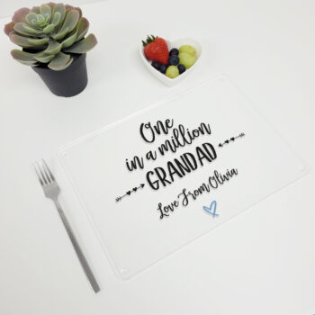 Printed Acrylic Place Mat - One in a Million Dad/Grandad