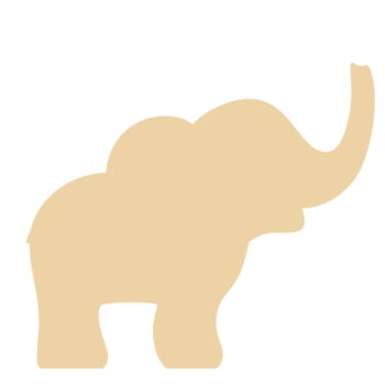 18mm mdf Elephant (new)