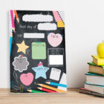 Printed New School Year Photo Prop