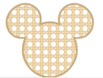 3mm mdf Layered Rattan Mouse Head