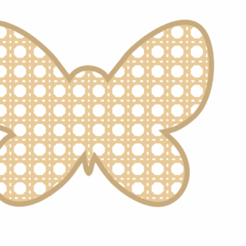 3mm mdf Layered Rattan Butterfly