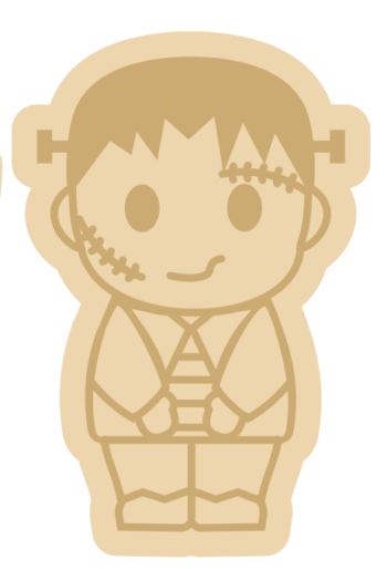 3mm mdf Layered Frankenstein