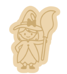 3mm mdf Layered Witch
