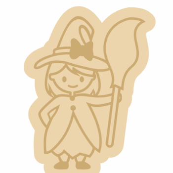 3mm mdf Layered Witch