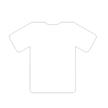 10mm Thick Acrylic T Shirt Shape