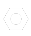 10mm Thick Acrylic Nut