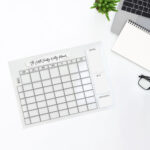 Clear Splash Design Acrylic Weekly Planner