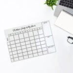 Clear Splash Design Acrylic Weekly Planner