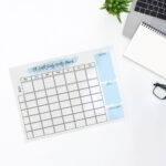 Clear Splash Design Acrylic Weekly Planner