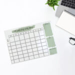 Clear Splash Design Acrylic Weekly Planner