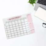 Clear Splash Design Acrylic Weekly Planner