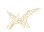 3mm mdf Geometric Pterodactyl
