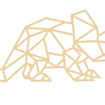 3mm mdf Geometric Triceratops