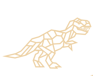 3mm mdf Geometric T-Rex